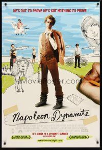 5y549 NAPOLEON DYNAMITE advance DS 1sh '04 Jared Hess, Jon Heder's got nothing to prove!