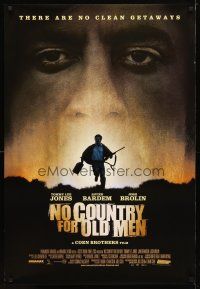 5y555 NO COUNTRY FOR OLD MEN int'l DS 1sh '07 Joel & Ethan Coen, Javier Bardem, Josh Brolin!