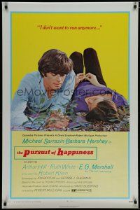 5y606 PURSUIT OF HAPPINESS 1sh '70 Michael Sarrazin & Barbara Hershey blew it!