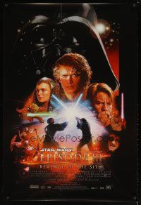 5y630 REVENGE OF THE SITH style B DS 1sh '05 Star Wars Episode III, cool art by Drew Struzan!