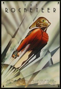 5y641 ROCKETEER DS 1sh '91 Disney, really cool John Mattos art of Bill Campbell in full costume