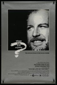 5y824 WHOSE LIFE IS IT ANYWAY 1sh '81 Richard Dreyfuss, John Cassavetes, Christine Lahti