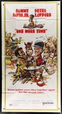 6a574 ONE MORE TIME 3sh '70 Jack Davis art of Sammy Davis Jr & Peter Lawford as Salt & Pepper!