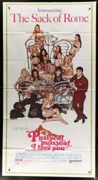 6a589 PUSSYCAT PUSSYCAT I LOVE YOU 3sh '70 McShane, sexy girls in their underwear & wacky gorilla!