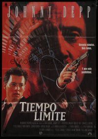 6a297 NICK OF TIME Argentinean '95 Johnny Depp, Christopher Walken, directed by John Badham!