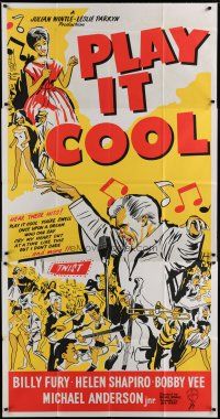 6a583 PLAY IT COOL English 3sh '63 Michael Winner directed, different art of rocker Bobby Vee!