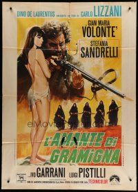 6a701 BANDIT Italian 1p '69 art of Volonte & sexy topless Stefania Sandrelli by Antonio Mos!