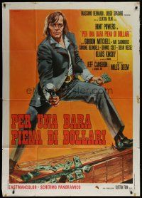 6a907 PER UNA BARA PIENA DI DOLLARI Italian 1p '71 cool spaghetti western art by Luca Crovato!