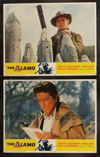 6b847 ALAMO 2 LCs R67 Richard Widmark w/ gattling gun, Richard Boone, cool war images!