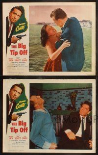 6b594 BIG TIP OFF 7 LCs '55 Richard Conte knows everything the underworld does, film noir!