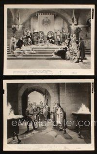 6j966 PRINCE VALIANT 2 8x10 stills '54 James Mason, Debra Paget, Robert Wagner in the title role!