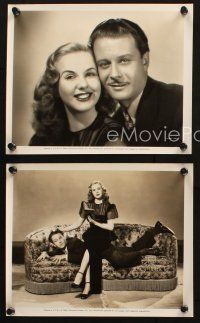 6j842 LADY ON A TRAIN 3 8x10 stills '45 wonderful and wacky images of Deanna Durbin & David Bruce!