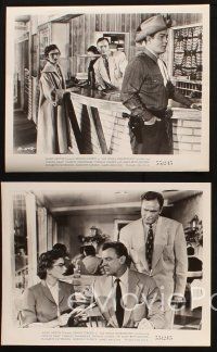 6j690 LAS VEGAS SHAKEDOWN 5 8x10 stills '55 Dennis O'Keefe, great craps table gambling images!