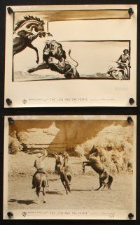 6j588 LION & THE HORSE 7 8x10 stills '52 images of Steve Cochran & Wildfire in the title role, art!