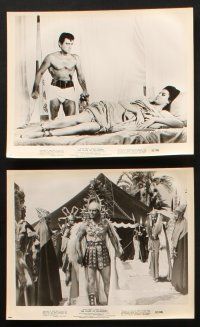 6j418 LOVES OF SALAMMBO 10 8x10 stills '62 barbarian Edmund Purdom & sexy Jeanne Valerie!