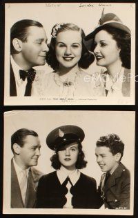 6j847 MAD ABOUT MUSIC 3 8x10 stills '38 Herbert Marshall & Deanna Durbin w/ Moran, Patrick!