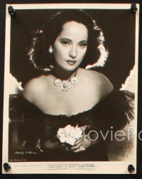 6j856 MERLE OBERON 3 8x10 stills '44 close smiling and full-length in sexy outfit from Dark Waters!