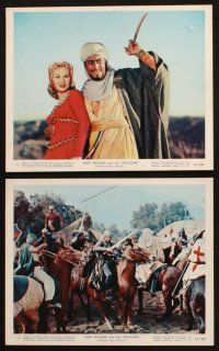 6j182 KING RICHARD & THE CRUSADERS 6 color 8x10 stills '54 Rex Harrison, Virginia Mayo, Sanders!