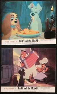 6j081 LADY & THE TRAMP 8 color English FOH LCs R80s Disney classic cartoon, great images!