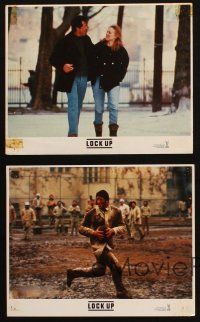 6j084 LOCK UP 8 8x10 mini LCs '89 Donald Sutherland, images of Sylvester Stallone in prison!