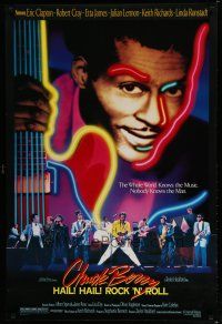 6m171 CHUCK BERRY HAIL! HAIL! ROCK 'N' ROLL 1sh '87 Chuck Berry, Keith Richards, Taylor Hackford!