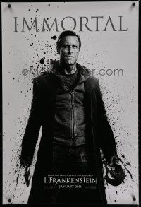 6m415 I, FRANKENSTEIN teaser 1sh '14 cool image of Aaron Eckhart, he's still alive!