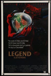 6m490 LEGEND Spanish/U.S. 1sh '86 Tom Cruise, Mia Sara, Ridley Scott, cool fantasy artwork by Alvin!