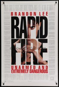 6m667 RAPID FIRE 1sh '92 Brandon Lee is unarmed & extremely dangerous!