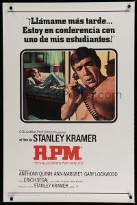 6m663 R.P.M. Spanish/U.S. 1sh '70 Anthony Quinn, Ann-Margret, Gary Lockwood, directed by Stanley Kramer!