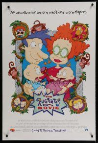 6m683 RUGRATS MOVIE advance DS 1sh '98 Nickelodeon cartoon for anyone who ever wore diapers