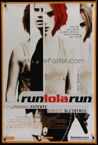 6m684 RUN LOLA RUN int'l 1sh '99 sexy Franka Potente runs, Tom Tykwer, Lola Rennt!