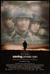 6m695 SAVING PRIVATE RYAN 1sh '98 Steven Spielberg, World War II, the mission is a man!