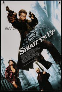 6m714 SHOOT 'EM UP int'l 1sh '07 Clive Owen, Paul Giamatti, sexy Monica Bellucci!