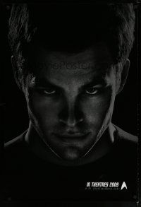 6m743 STAR TREK teaser DS 1sh '09 great image of Chis Pine as Kirk!