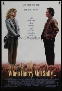 6m824 WHEN HARRY MET SALLY 1sh '89 Rob Reiner classic, Billy Crystal, Meg Ryan!