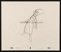 6p092 SIMPSONS animation art '00s Matt Groening, cartoon pencil drawing of Marge crying!