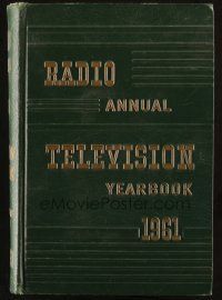 6p384 RADIO ANNUAL & TELEVISION YEARBOOK hardcover book '61 filled with information!