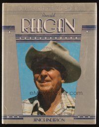 6p396 SCREEN GREATS: RONALD REAGAN hardcover book '82 an illustrated bio of the actor/politician!