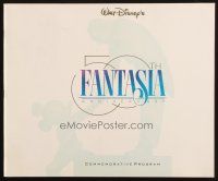 6p167 FANTASIA souvenir program book R90 Mickey Mouse, Disney musical cartoon classic!