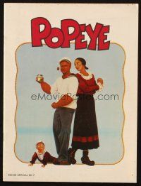 6p217 POPEYE souvenir program book '80 Robert Altman, Robin Williams & Shelley Duvall, E.C. Segar