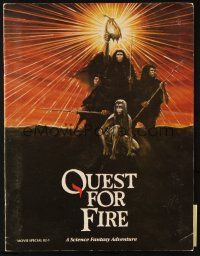 6p218 QUEST FOR FIRE souvenir program book '82 Rae Dawn Chong, great images of prehistoric cavemen!