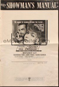 6p584 FREUD pressbook '63 John Huston directed, Montgomery Clift, York, The Secret Passion!