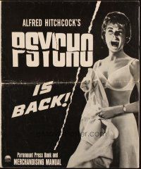 6p791 PSYCHO pressbook R65 sexy half-dressed Janet Leigh, Anthony Perkins, Alfred Hitchcock