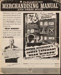 6p797 REAR WINDOW pressbook R62 Alfred Hitchcock, art of voyeur Jimmy Stewart & sexy Grace Kelly!