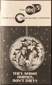 6p873 THEY SHOOT HORSES, DON'T THEY pressbook '70 Jane Fonda, Sydney Pollack, disco ball image!