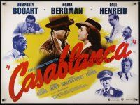 6r135 CASABLANCA DS British quad R07 Humphrey Bogart, Ingrid Bergman, Michael Curtiz classic!