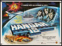 6r156 HANGAR 18 British quad '80 Darren McGavin, UFO secrets in the Arizona desert, Chantrell art!