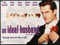 6r160 IDEAL HUSBAND DS British quad '99 Cate Blanchett, Minnie Driver, Rupert Everett!