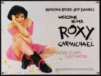 6r198 WELCOME HOME ROXY CARMICHAEL British quad '90 close-up of sexy young Winona Ryder!