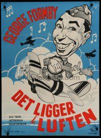 6r780 IT'S IN THE AIR Danish '40 George Formby, wacky art by Lundvald!